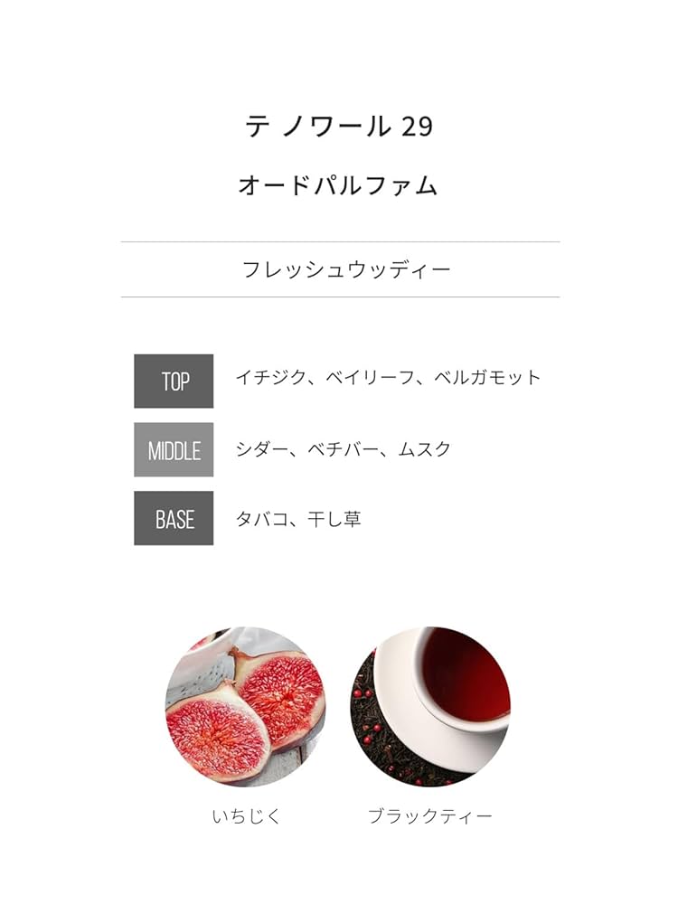 Amazon | [FIGATA]ミニ香水 原材料(lab テ ノワール29) オーデ